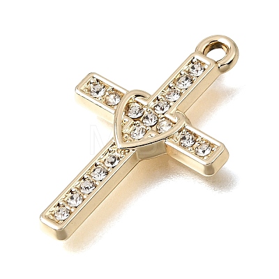 UV Plating Alloy Crystal Rhinestone Pendants RB-CBAD37D-10G-1