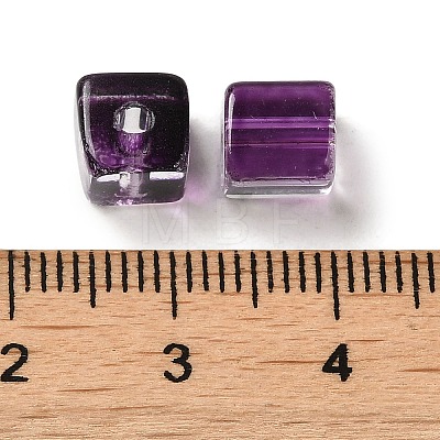 Two Tone Transparent Glass Beads GLAA-NH0001-03E-1