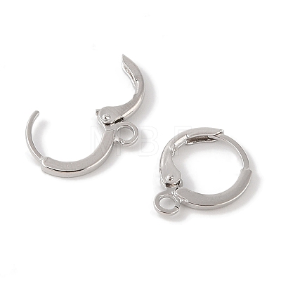 Brass Hoop Earrings Finding KK-Q822-01P-1