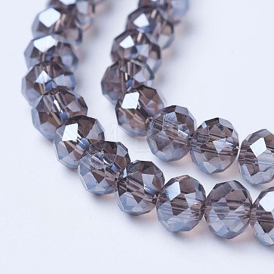 Electroplate Glass Beads Strands EGLA-A034-T6mm-A09-1