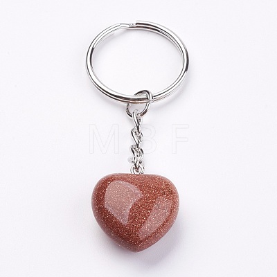 Synthetic Goldstone Keychain KEYC-F019-02F-1