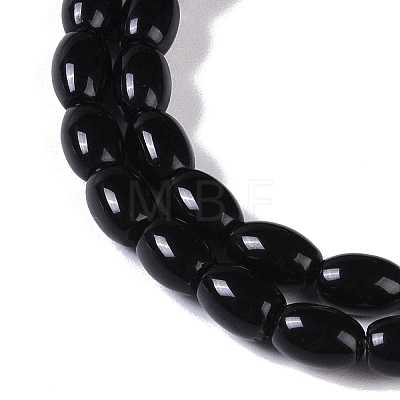 Natural Black Onyx(Dyed & Heated) Beads Strands G-NH0011-I05-01-1