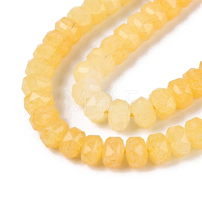 Imitation Jade Crackle Glass Beads Strands GLAA-N068-01A-A05-1