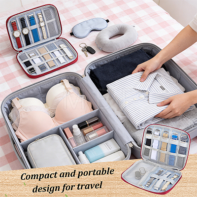 1Pc Potatble Nylon Jewelry Organizer Zipper Bags AJEW-MA0001-64C-1