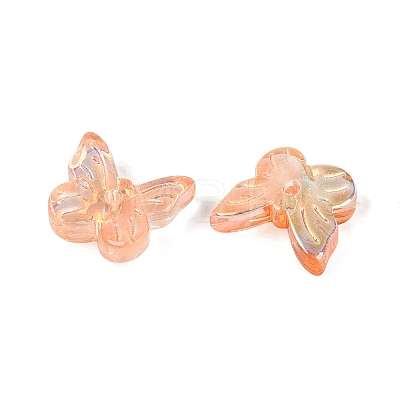 Electroplate Transparent Glass Beads EGLA-N057-03D-1