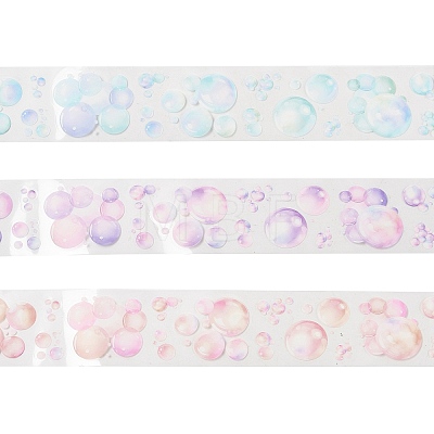 Color Bubble Series PET Decorative Stickers AJEW-S038-03C-1