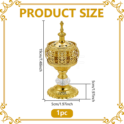 Iron Incense Burners AJEW-WH0709-491A-1
