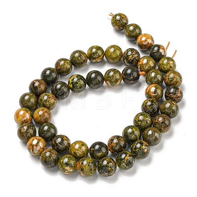 Natural Bumblebee Jasper Beads Strands G-P544-A03-03-1