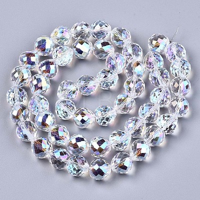 Electroplate Glass Beads Strands EGLA-S194-05A-G01-1