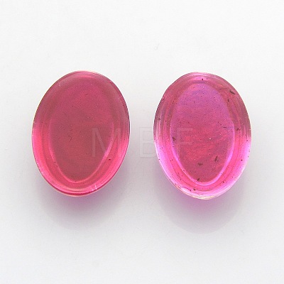 Oval Resin Imitate Opal Cabochons CRES-L006-M-1
