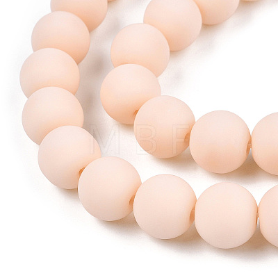 Opaque Glass Beads Strands GLAA-T032-P10mm-MD09-1