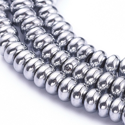 Non-magnetic Synthetic Hematite Beads Strands X-G-G826-02P-4mm-1