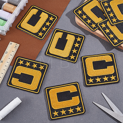 Computerized Embroidery Cloth Iron on/Sew on Patches LS-PATC-WH0006-91C-1