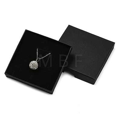 Square Cardboard Paper Jewelry Box CON-D014-01C-02-1