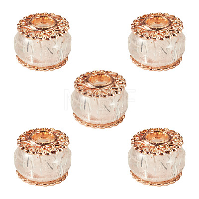 5Pcs Alloy European Beads MPDL-TADJ0001-02B-1