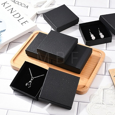 6Pcs Square Cardboard Necklace Box CBOX-YW0001-05A-1