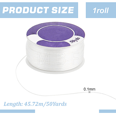 50 Yards Nylon Wire DIY-WH0568-65A-1