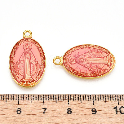 Brass Enamel Pendants KK-S345-180E-1