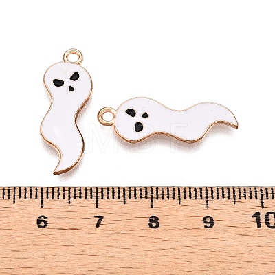 Halloween Theme Alloy Enamel Pendants PALLOY-N176-41A-RS-1