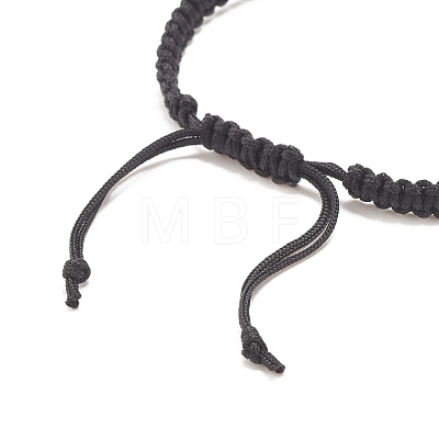 Skull Alloy Braided Bead Bracelet BJEW-JB07861-02-1