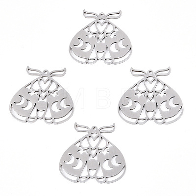 DICOSMETIC 5Pcs 201 Stainless Steel Pendants STAS-DC0009-46P-1