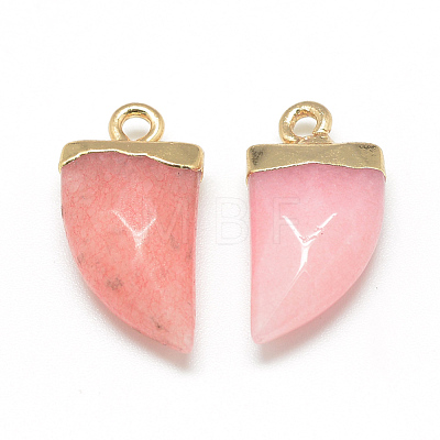 Natural White Jade Pointed Pendants G-Q966-05-1