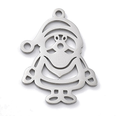 Christmas Theme Anti-Tarnish 304 Stainless Steel Pendants LS-STAS-R003-04P-02-1