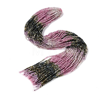 Gradient Color Natural Tourmaline Beads Strands G-K373-A01-01-1