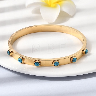 304 Stainless Steel Hinged Bangles BJEW-D408-23G-1