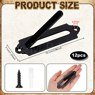 Carbon Steel Animal Bone Wall Hooks AJEW-WH0816-619EB-1