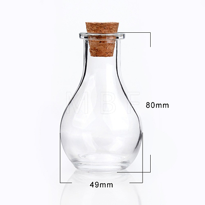 Glass Bottle for Bead Containers X-AJEW-H006-1-1