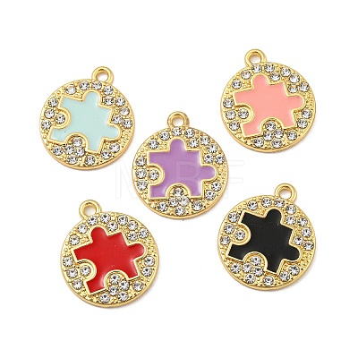 Alloy Enamel Pendants ENAM-K069-32G-1