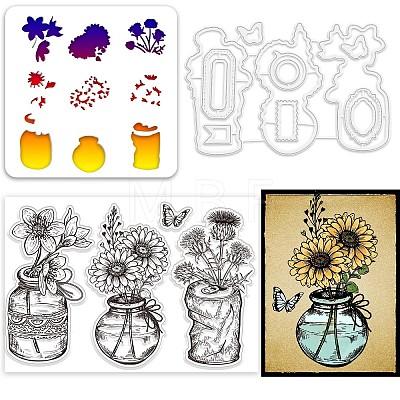 Globleland Custom PVC Plastic Clear Stamps DIY-GL0004-57-1