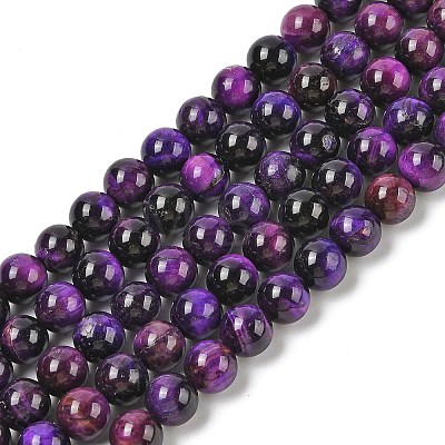Grade AB Natural Tiger Eye Beads Strands G-B133-A02-6MM-04-1