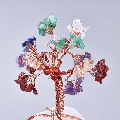 7 Chakra Natural Mixed Gemstone Tree of Life G-P417-01-1