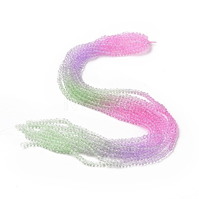 Transparent Glass Beads Strands GLAA-L045-01B-03-1