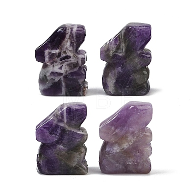 Natural Amethyst Rabbit Display Decorations G-R007-02E-1