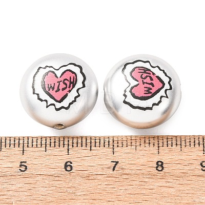 Plating Printed Acrylic Beads AC-CBA655C-12-1
