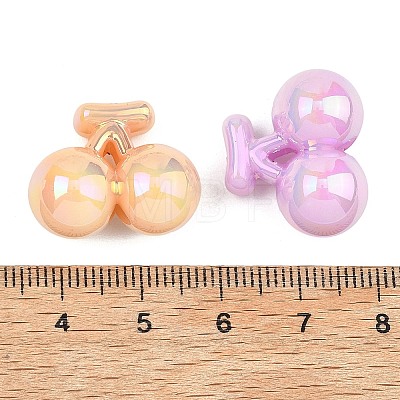 Luminous UV Plating Opaque Acrylic Beads MACR-K361-38-1