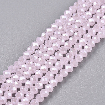 Electroplate Glass Beads Strands EGLA-A044-J2mm-A02-1