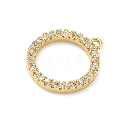 Brass Micro Pave Cubic Zirconia Pendants KK-C254-01B-G-1