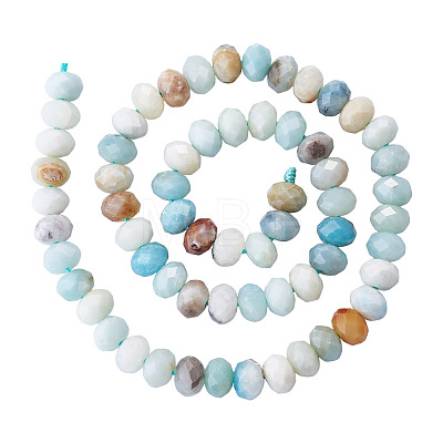 1 Strand Natural Flower Amazonite Beads Strands G-TA0003-26A-1