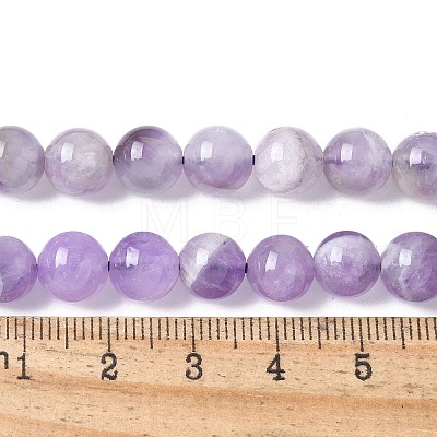 Natural Amethyst Beads Strands G-M445-8MM-01C-1