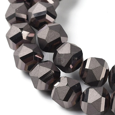 Electroplate Glass Beads Strands EGLA-I018-FP02-1
