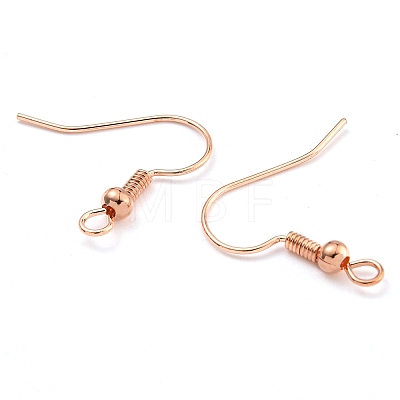 Brass Earring Hooks KK-Q362-RG-NF-1