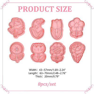 Valentine's Day PP Plastic Cookie Cutters DIY-HY0003-56B-1