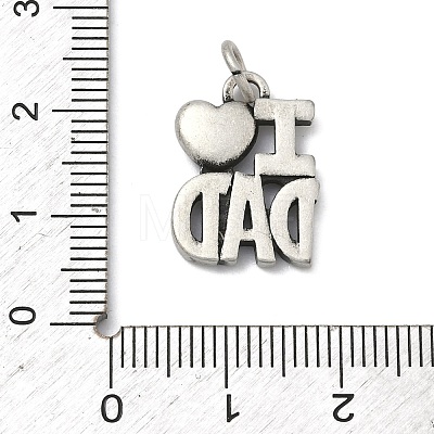 Father's Day 304 Stainless Steel Pendants STAS-C171-01A-AS-1