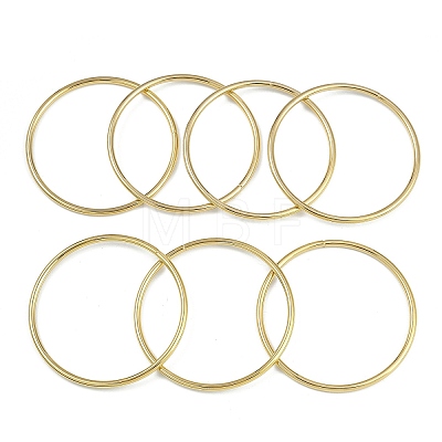 7Pcs Round Vacuum Plating 201 Stainless Steel Bangles Sets for Women BJEW-F476-08G-02-1