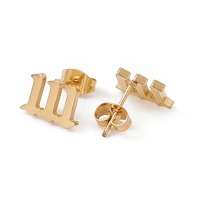Number Earrings LS-EJEW-F286-01D-G-1