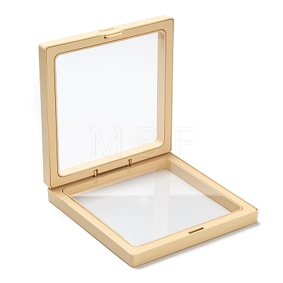 Square Transparent PE Thin Film Suspension Jewelry Display Box CON-D009-01C-01-1